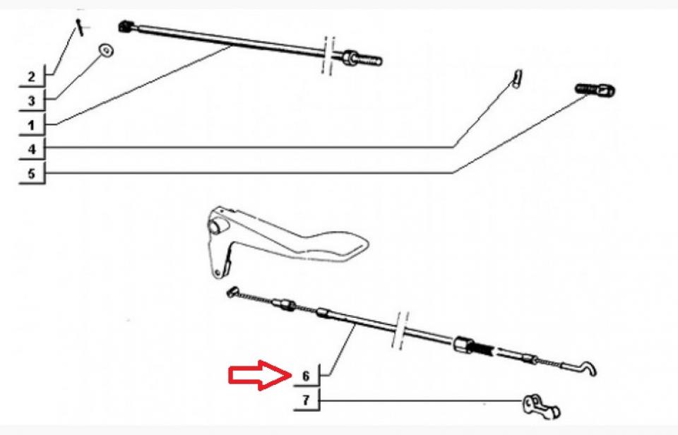 Câble de gaz accélérateur origine pour auto Piaggio 420 Ape diesel 1997 228706