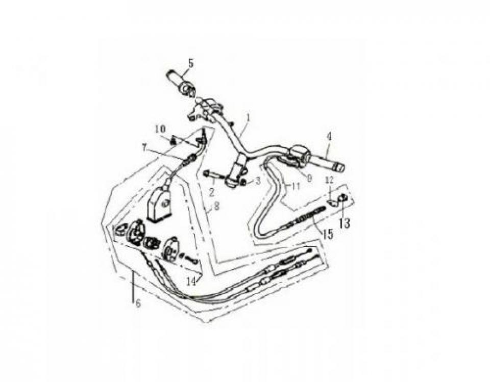 Câble d'accélérateur pour Scooter Keeway 50 Matrix 41310B920001 Neuf