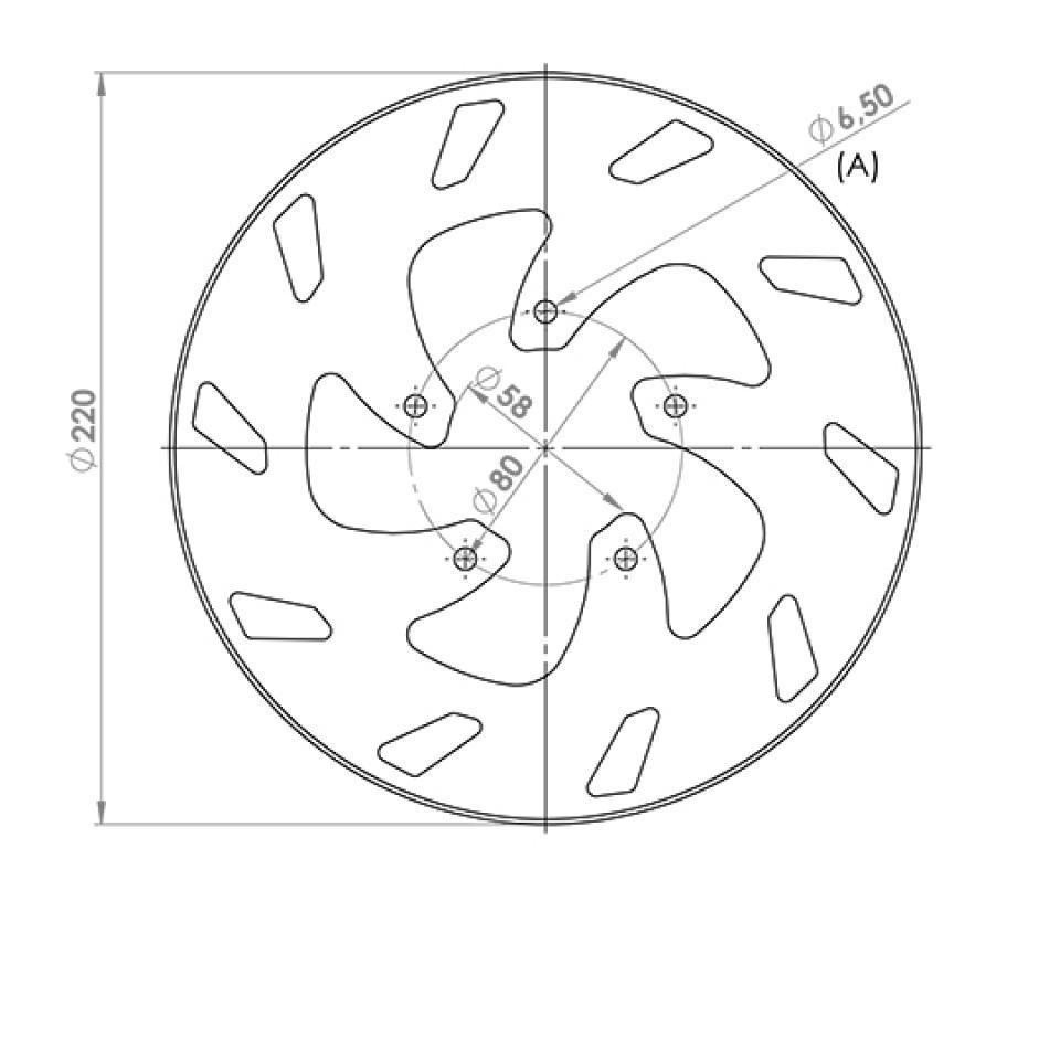 Disque de frein avant NG Brakes pour Scooter Aprilia 50 SR Motard 2T 2012 à 2017 Neuf