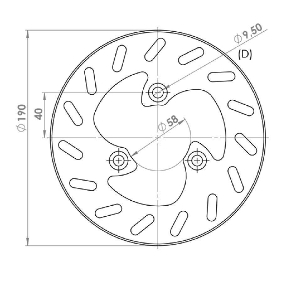 Disque de frein avant NG Brakes pour Scooter Peugeot 50 Vivacity 2 2004 à 2007 Neuf