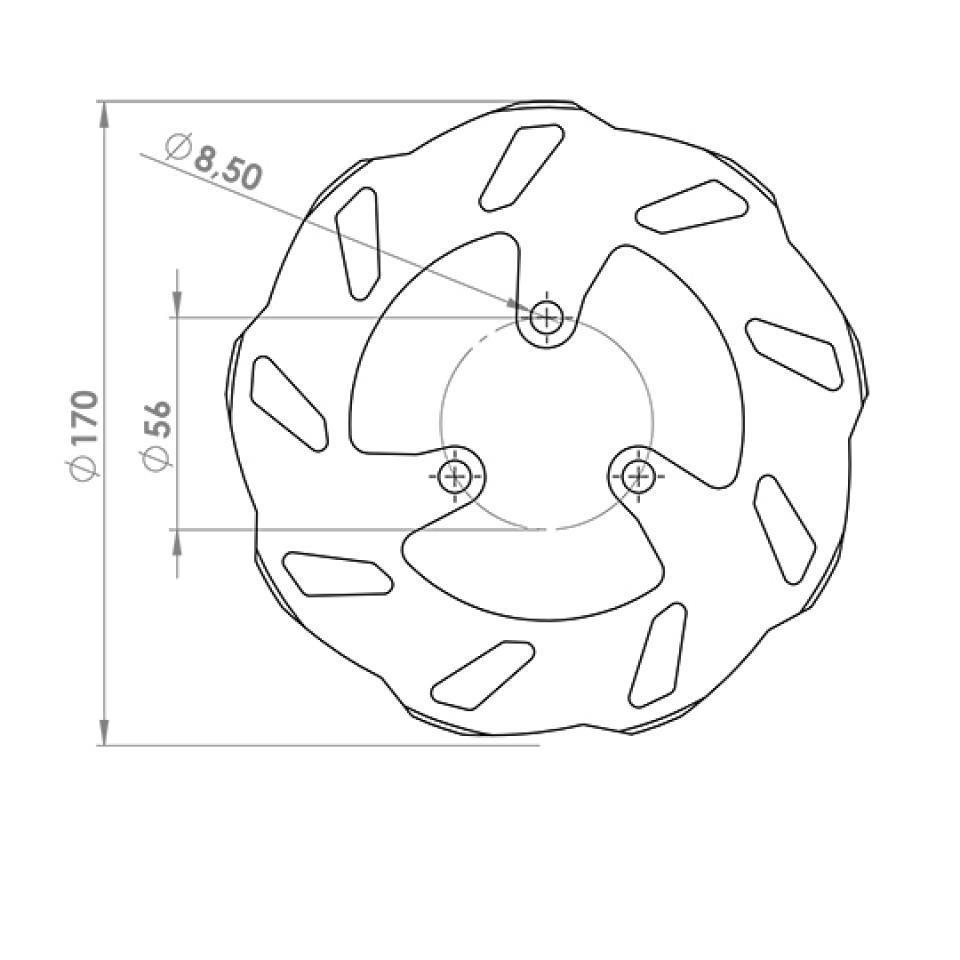 Disque de frein avant NG Brakes pour Scooter Peugeot 50 Ludix blaster 2005 à 2014 Neuf