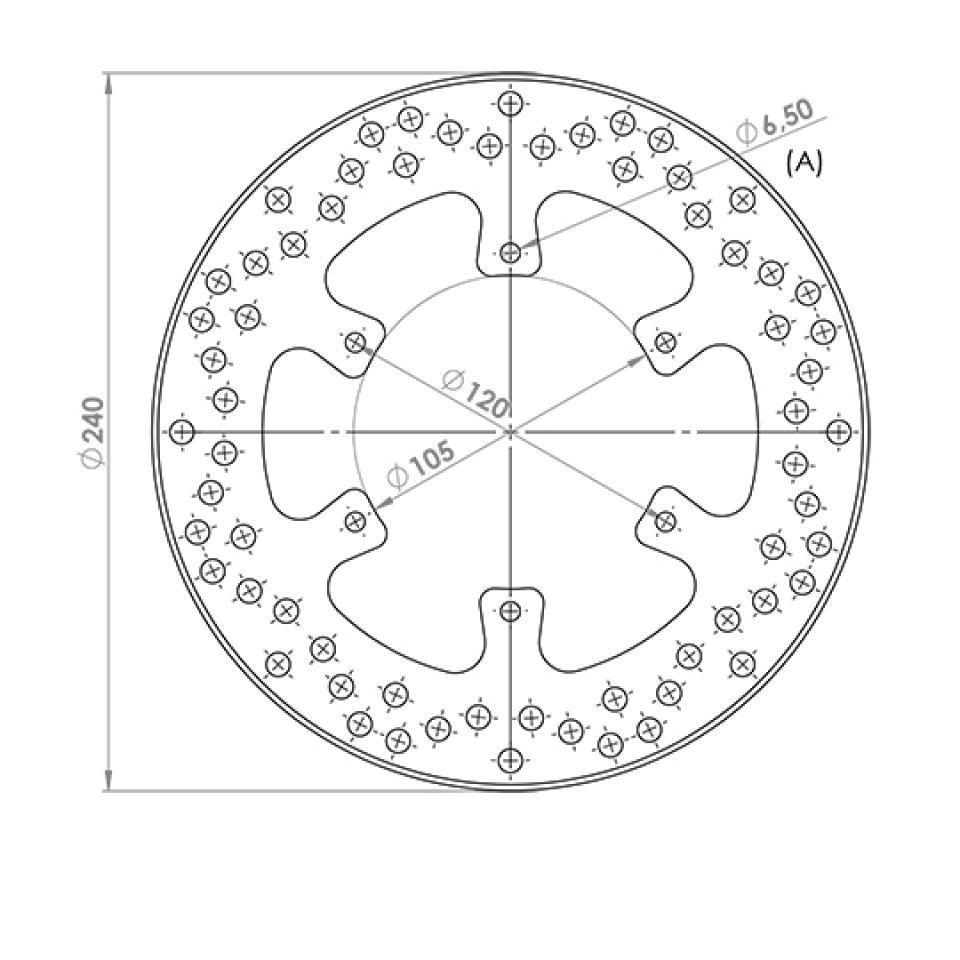 Disque de frein avant NG Brakes pour Auto Neuf