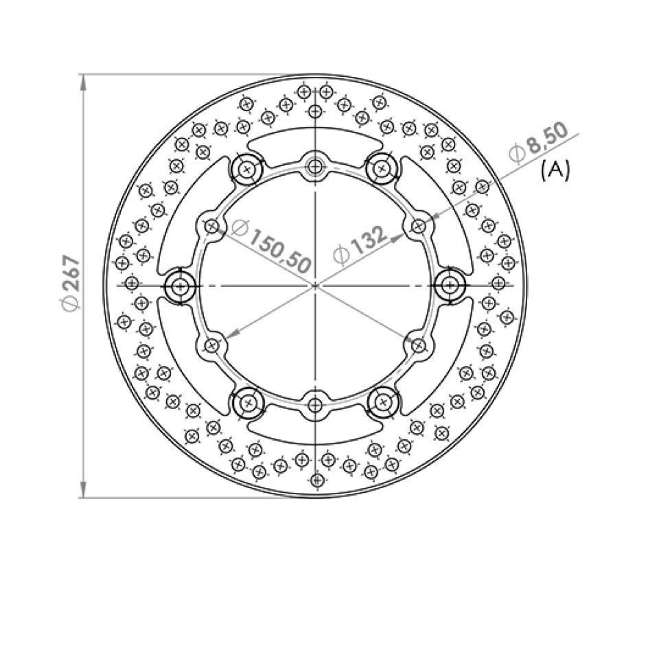 Disque de frein avant NG Brakes pour Auto Neuf