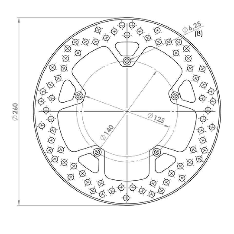 Disque de frein avant NG Brakes pour Auto Neuf