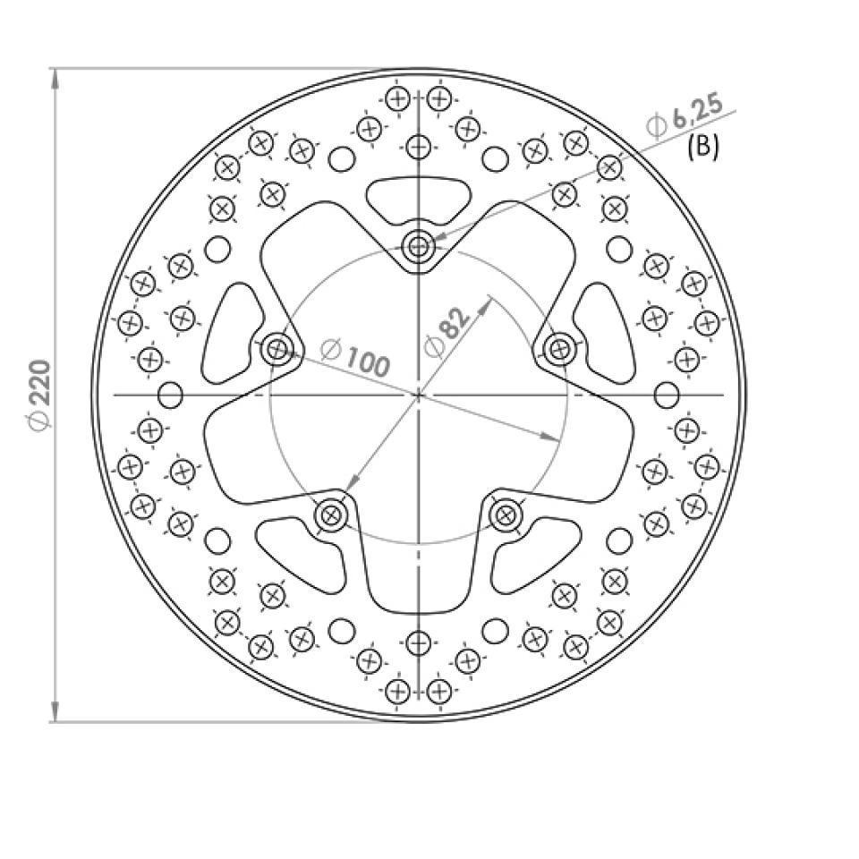 Disque de frein avant NG Brakes pour Scooter Yamaha 125 Bw's 2009 à 2013 Neuf