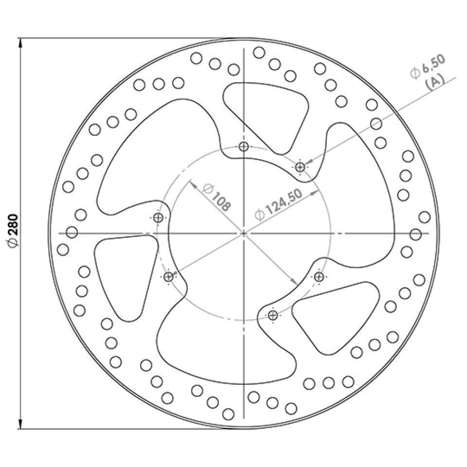 Disque de frein avant NG Brakes pour Moto Rieju 125 RS3 2014 à 2021 Neuf