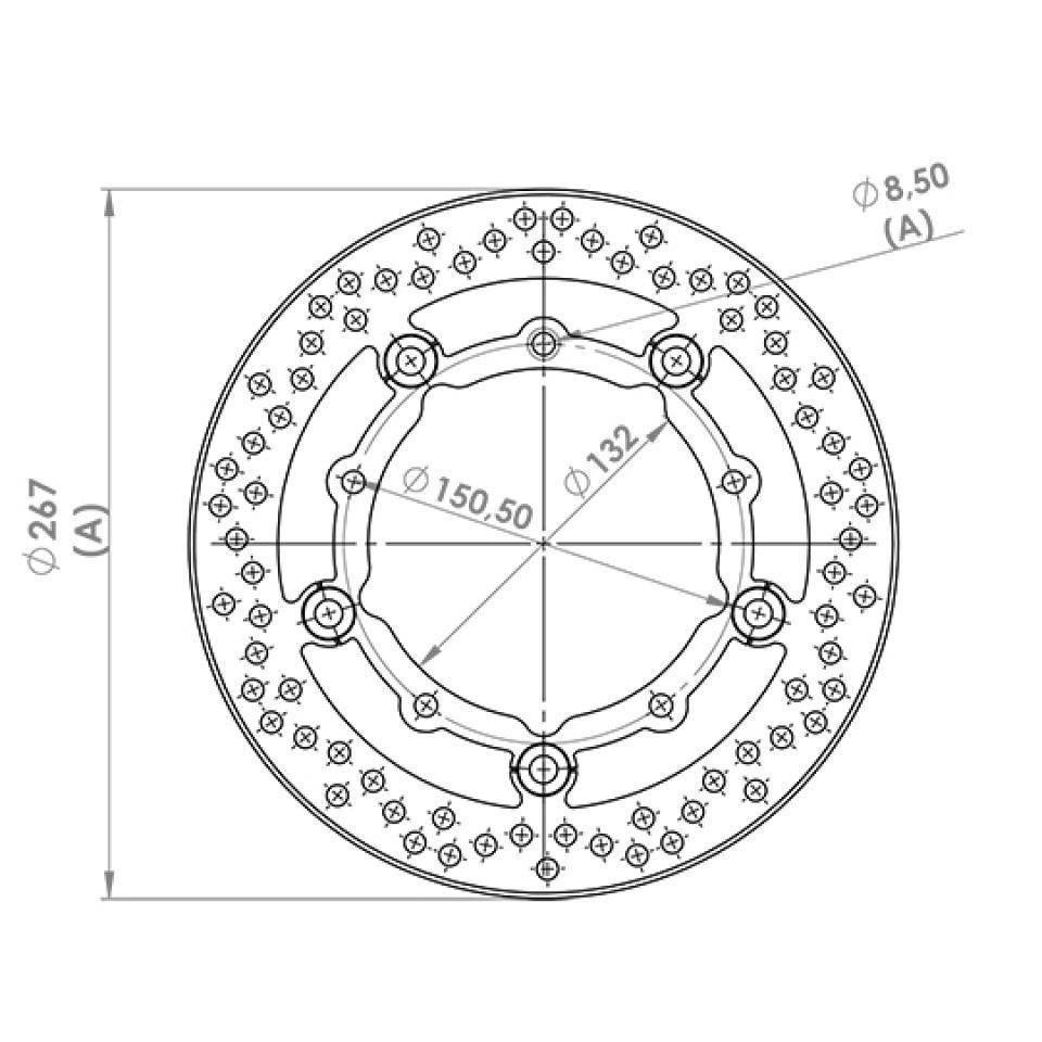 Disque de frein avant NG Brakes pour Auto Neuf