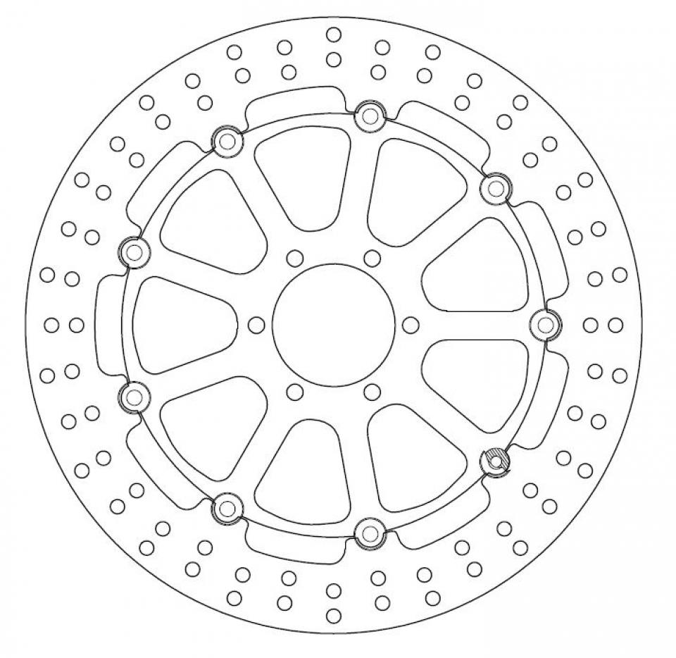 Disque de frein avant Ferodo pour Moto Ducati 851 Kit 1988 à 1991 AV Neuf