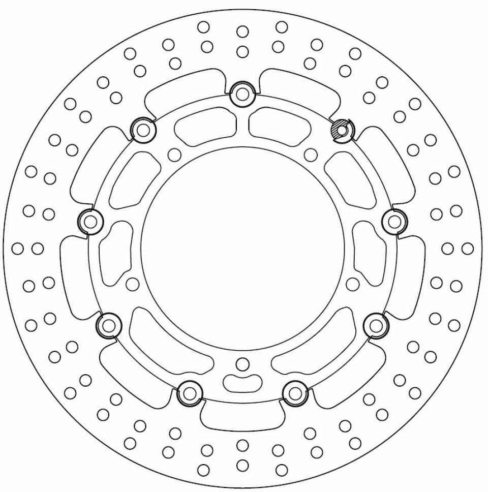 Disque de frein avant Ferodo pour Moto Yamaha 800 FZ8 Fazer 2010 à 2015 AVG / AVD Neuf