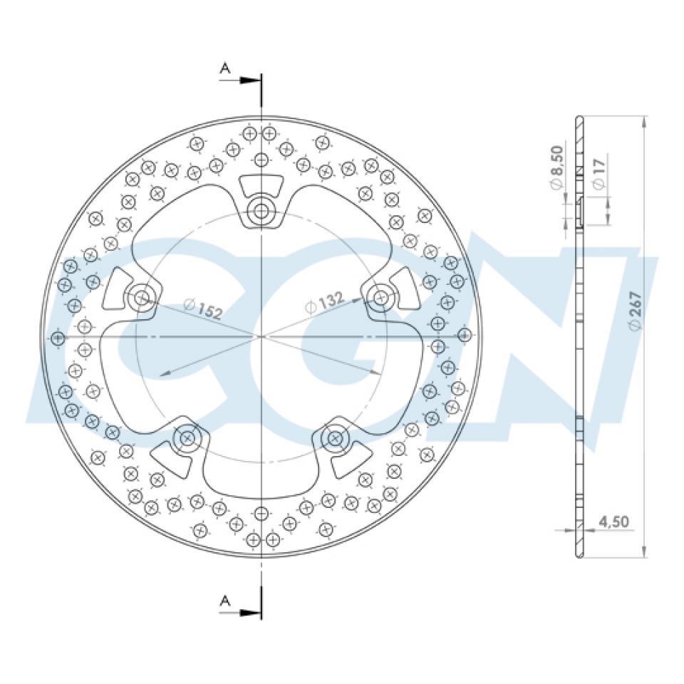 Disque de frein avant pour Scooter Yamaha 125 X-Max 2014 à 2017 Neuf