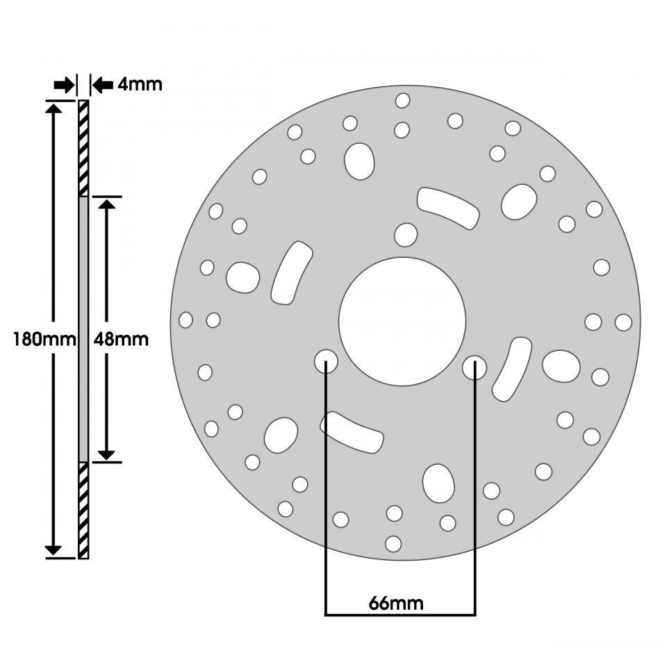Disque de frein avant Newfren pour Scooter Yamaha 125 Cygnus 1996 à 2003 Neuf