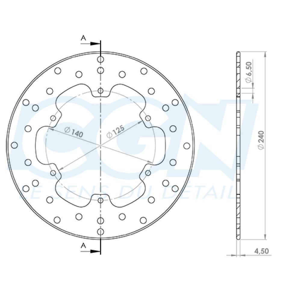Disque de frein avant SELECTION CGN MOTORISE pour Auto Neuf