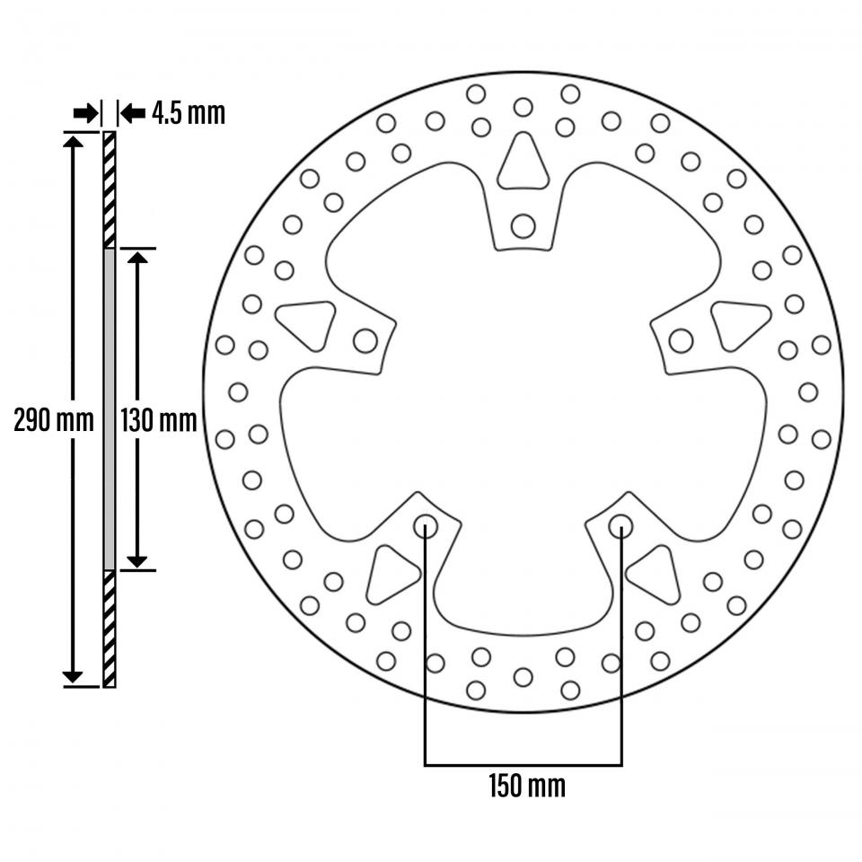 Disque de frein avant Newfren pour Moto Kawasaki 125 Ninja 2019 à 2023 Neuf