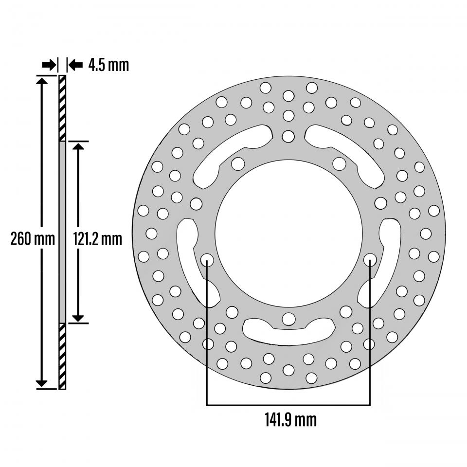 Disque de frein avant Newfren pour Auto Neuf