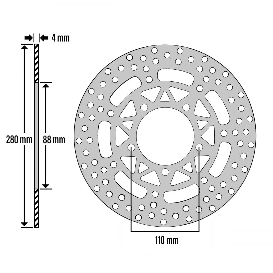 Disque de frein avant Newfren pour Auto Neuf