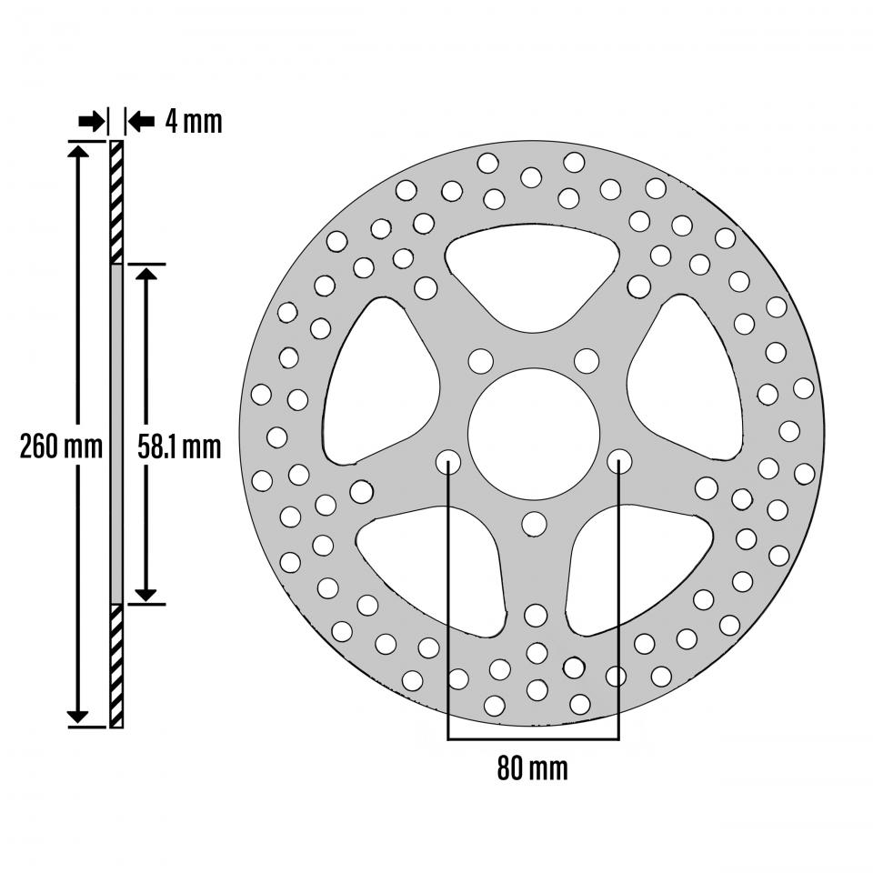 Disque de frein avant Newfren pour Auto Neuf