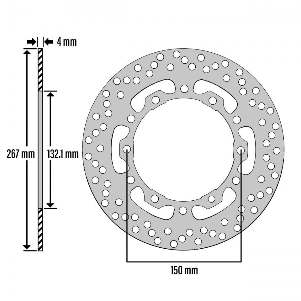 Disque de frein avant Newfren pour Auto Neuf