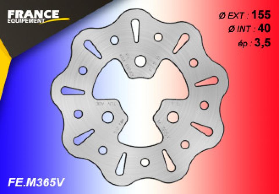 Disque de frein avant France Equipement pour scooter MBK 50 Spirit 1996-1999 M365V Neuf