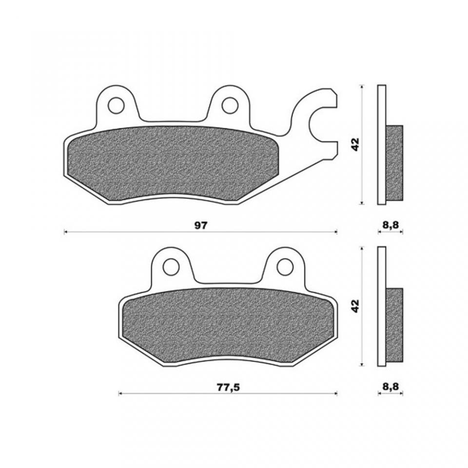 Kit disque de frein avant One pour scooter Kymco 125 Agility RS 2009 Ø200x58x4mm