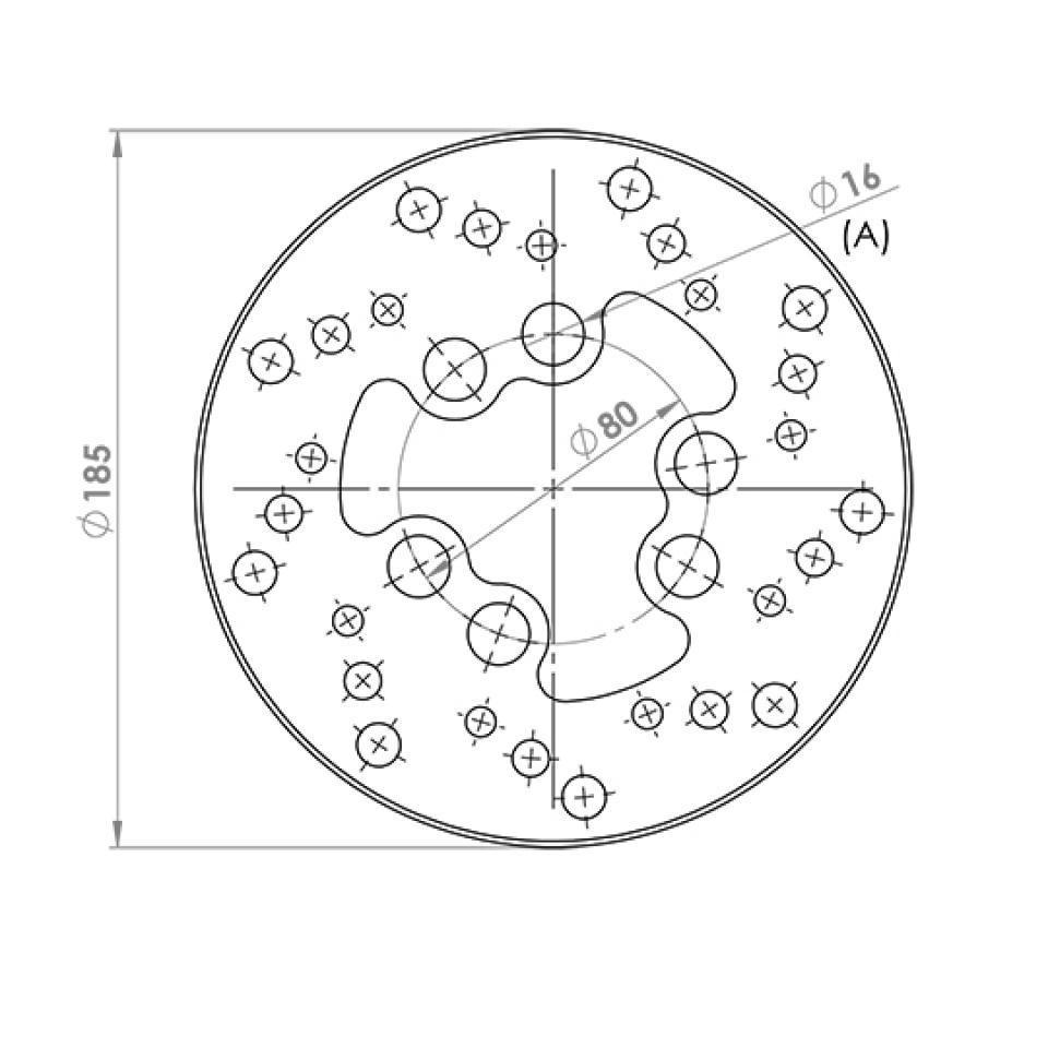 Disque de frein arrière NG Brakes pour Moto Suzuki 50 RMX 1997 à 2002 Neuf