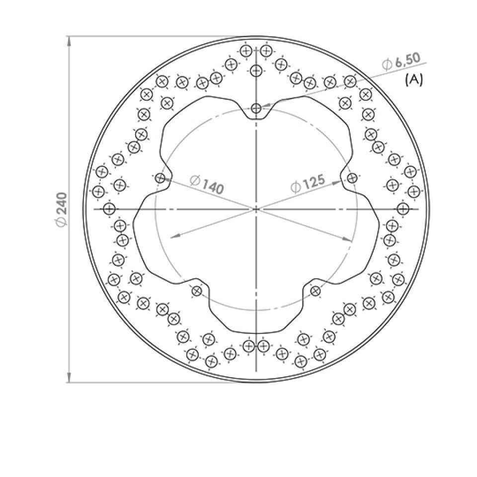 Disque de frein arrière NG Brakes pour Auto Neuf