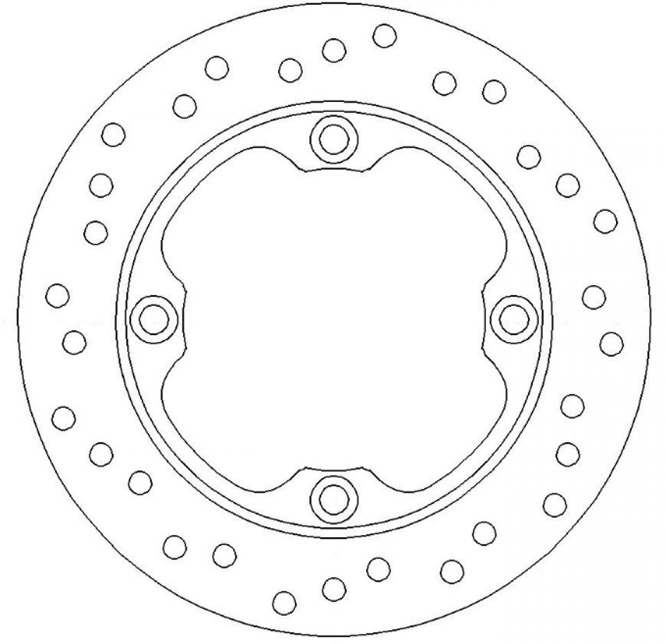 Disque de frein arrière Ferodo pour Moto Triumph 600 Daytona 2003 à 2007 AR Neuf