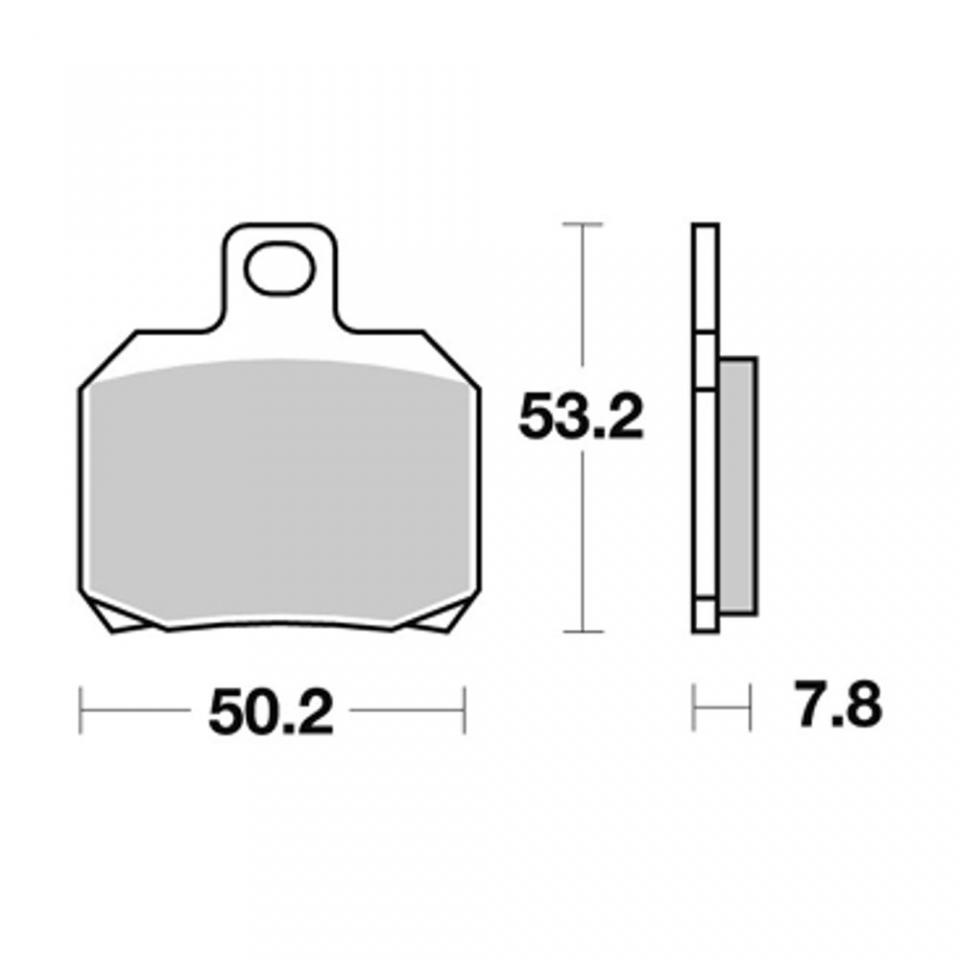 Kit disque plaquette frein arrière FE pour moto Ducati 696 Monster 2008 à 2018