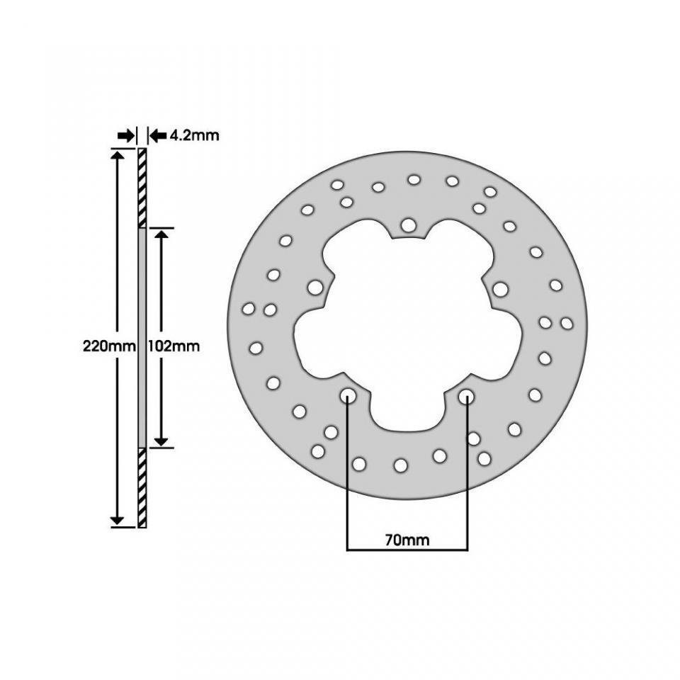 Disque de frein arrière IGM pour moto Aprilia 50 RS 1999 à 2005 AR Neuf