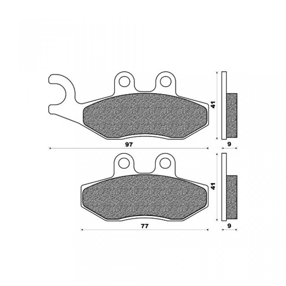 Kit disque frein arrière One pour scooter Gilera 125 Nexus Ie Euro3 2008 à 2010