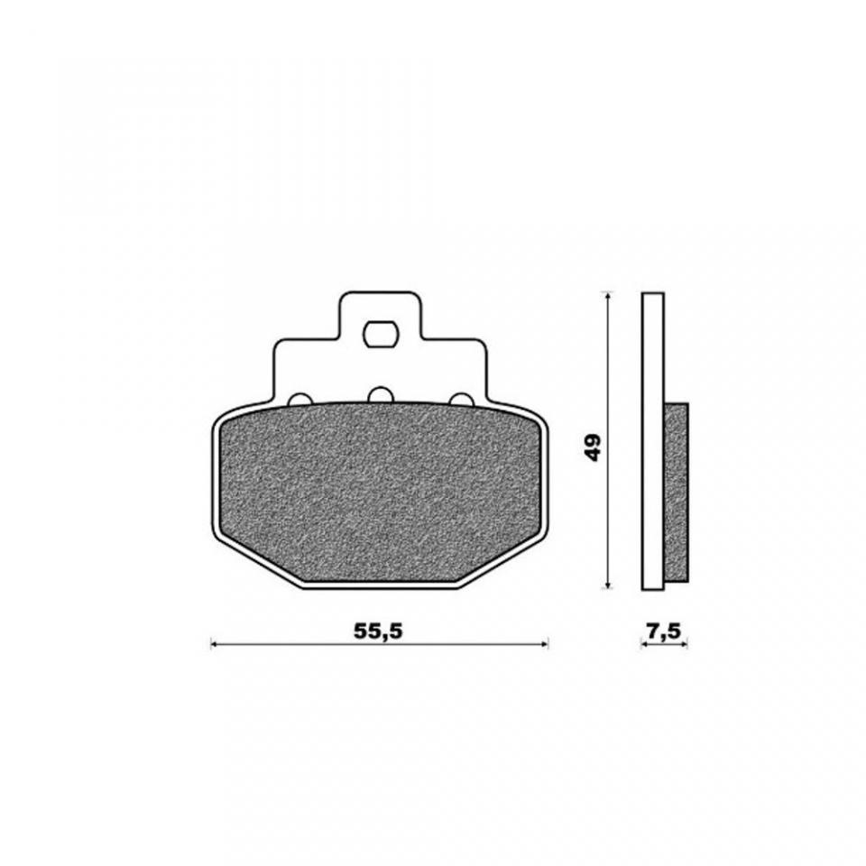 Kit disque de frein arrière One pour scooter Gilera 125 Runner VX 2005 à 2006