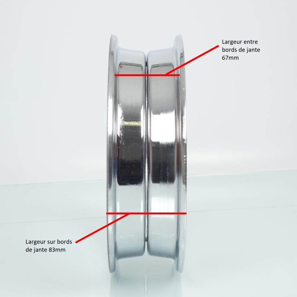 Jante avant TNT pour moto TNT City DAX 10 pouces / chromé Neuf
