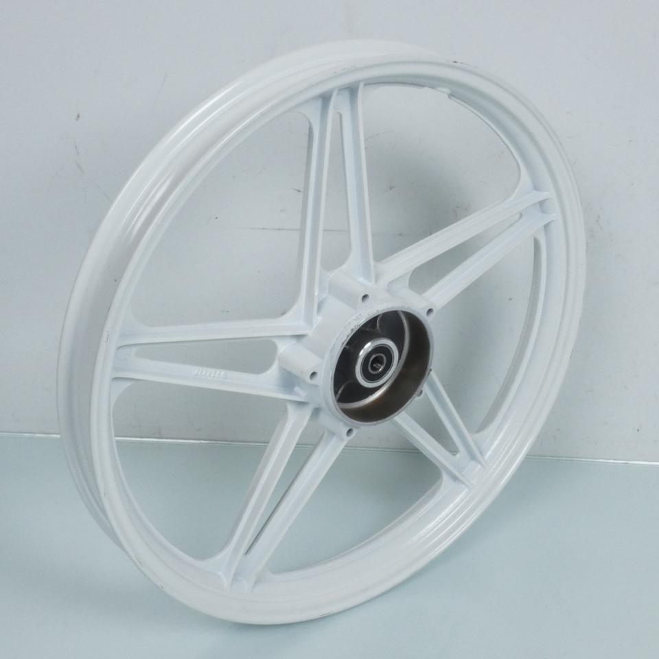 Paire de jantes à bâtons blanche 17x1.6 pour mobylette Peugeot 50 103 MVL Neuf