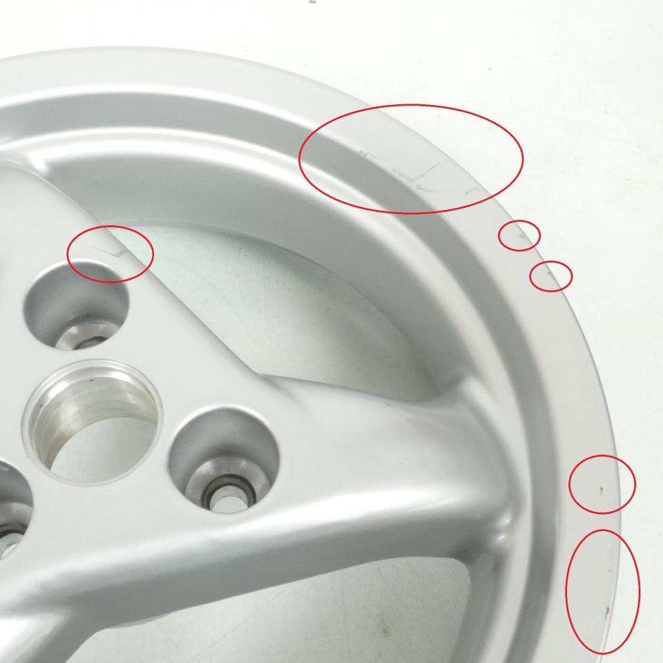 Jante AV ou AR pour scooter Peugeot 50 Speedfight 2 2000-08 761844B2 3.5x12 Gris