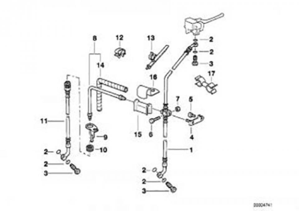 Durite de frein avant Générique pour Moto BMW 1100 R Rt 34322331050 Neuf