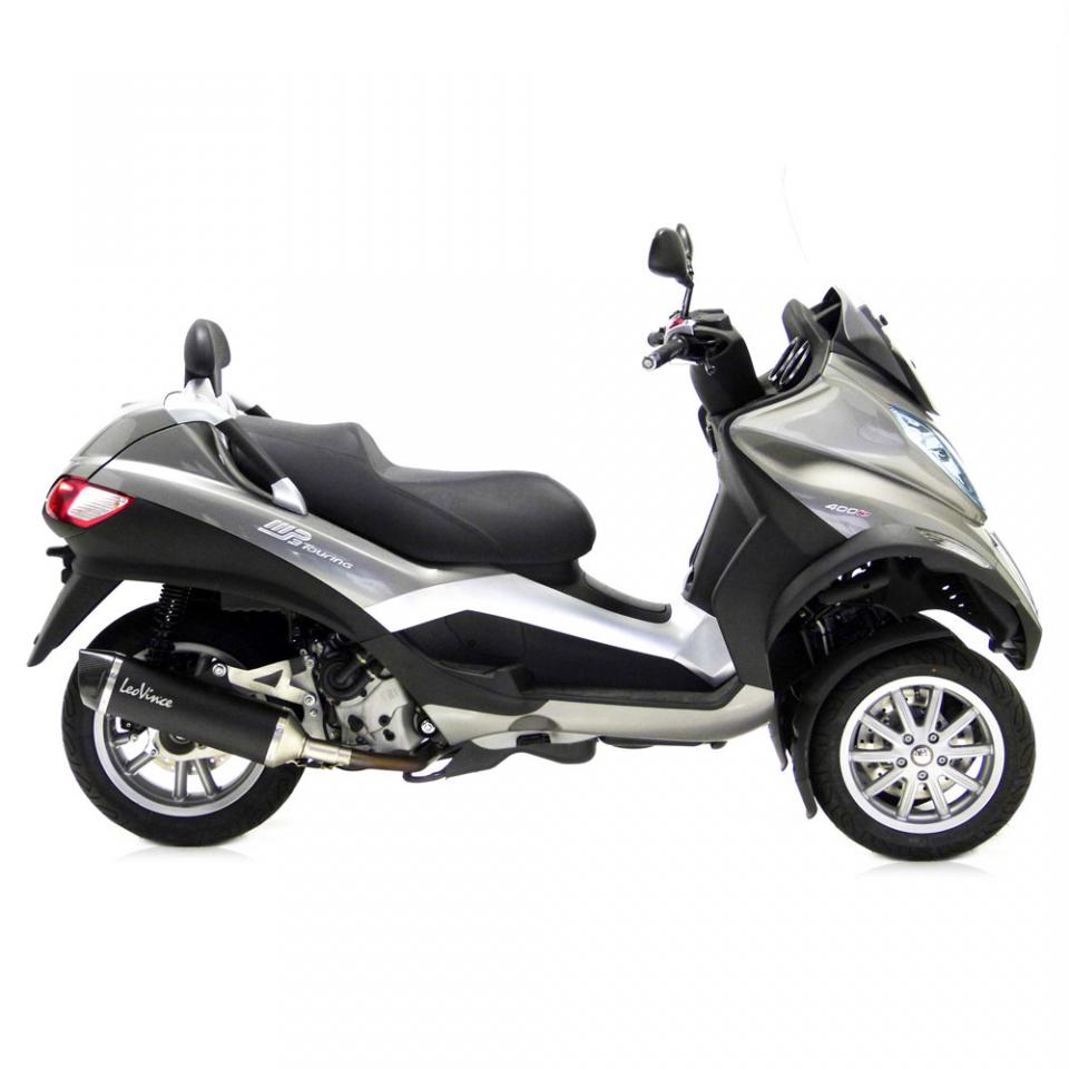 Silencieux d échappement Leovince Nero pour scooter Piaggio 400 MP3 2007 à 2012