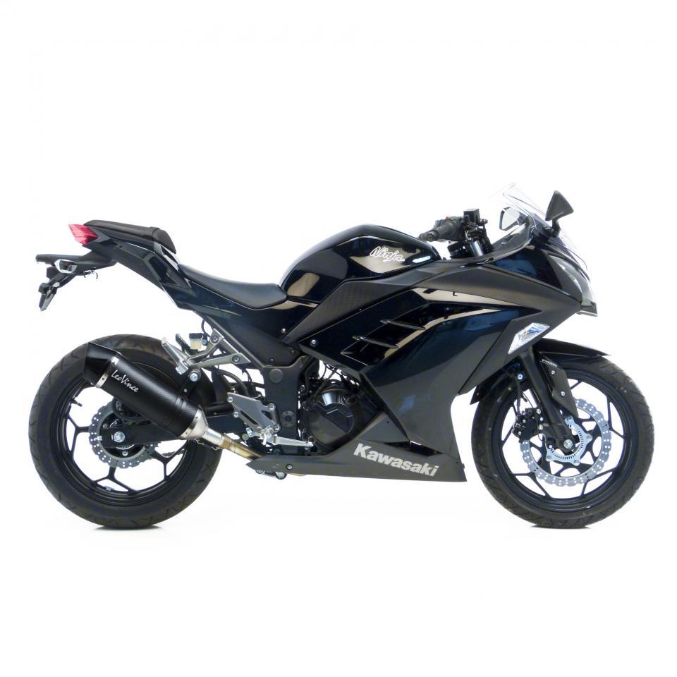 Silencieux pot échappement carbone Leovince pour moto Kawasaki Ninja 300 Ie 2013-2016