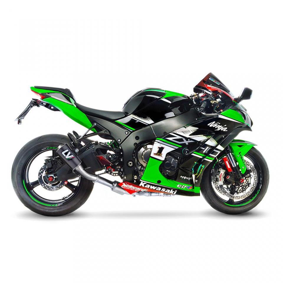 Silencieux d échappement Leovince pour Moto Kawasaki 1000 Zx-10 R Ninja Sans Abs 2016 à 2020 Neuf