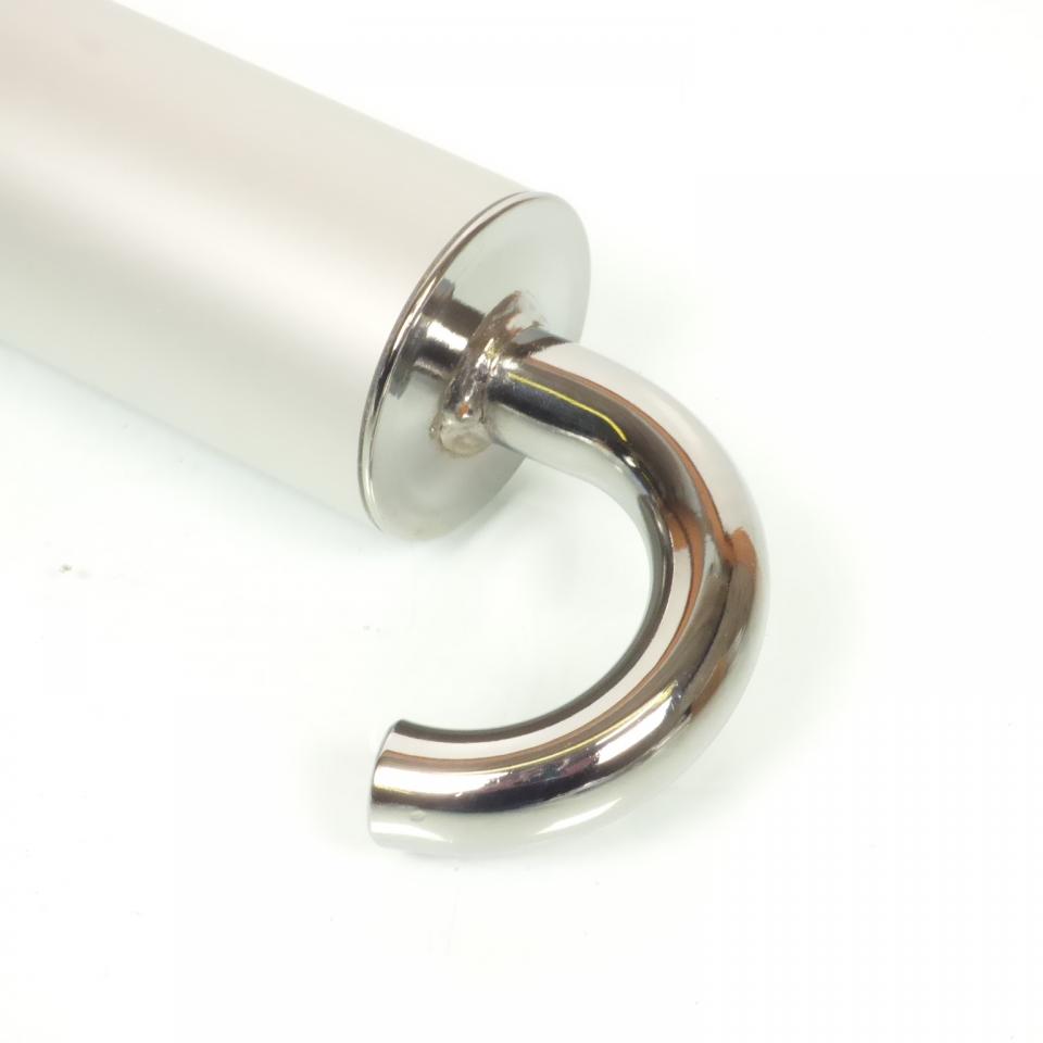 Silencieux cartouche pot échappement à emboiter Ø22mm alu chrome pour scooter