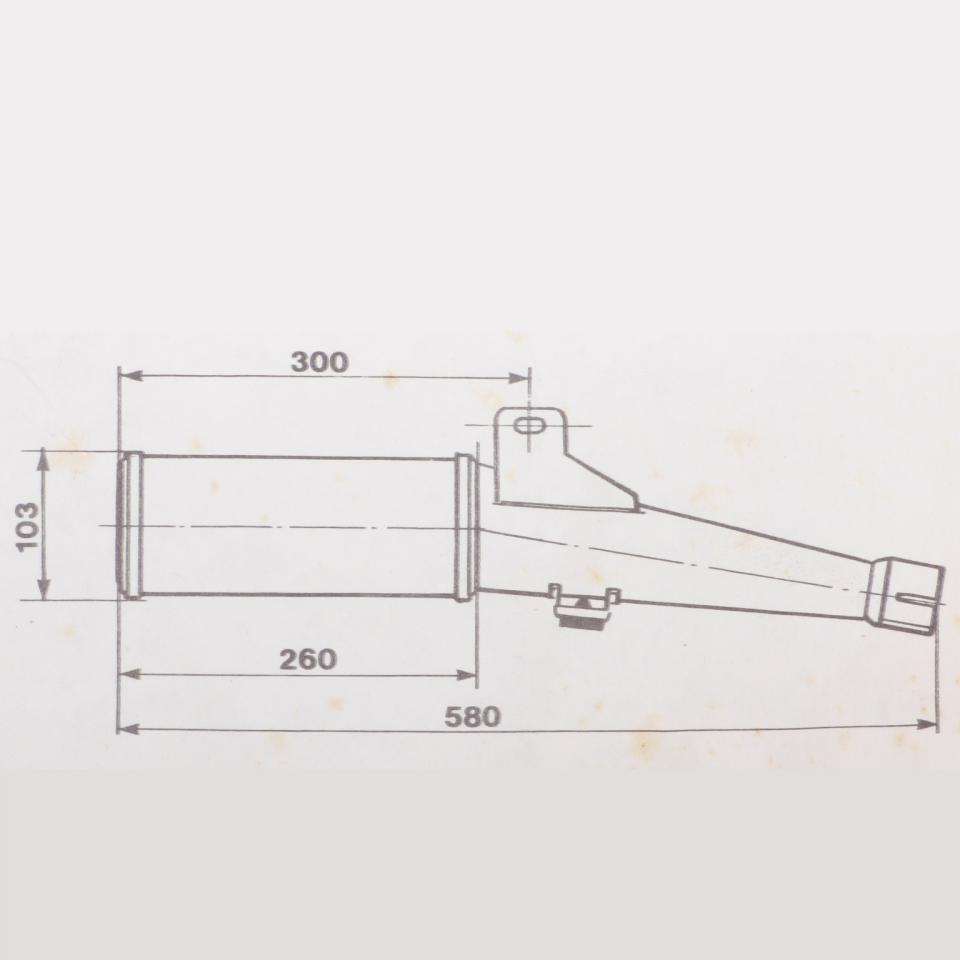 Silencieux d échappement SITO pour Moto Honda 500 VFF 1502 Neuf en destockage