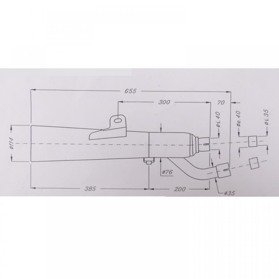 Silencieux d échappement SITO pour Moto Yamaha 1200 Vmax 1324 Neuf en destockage