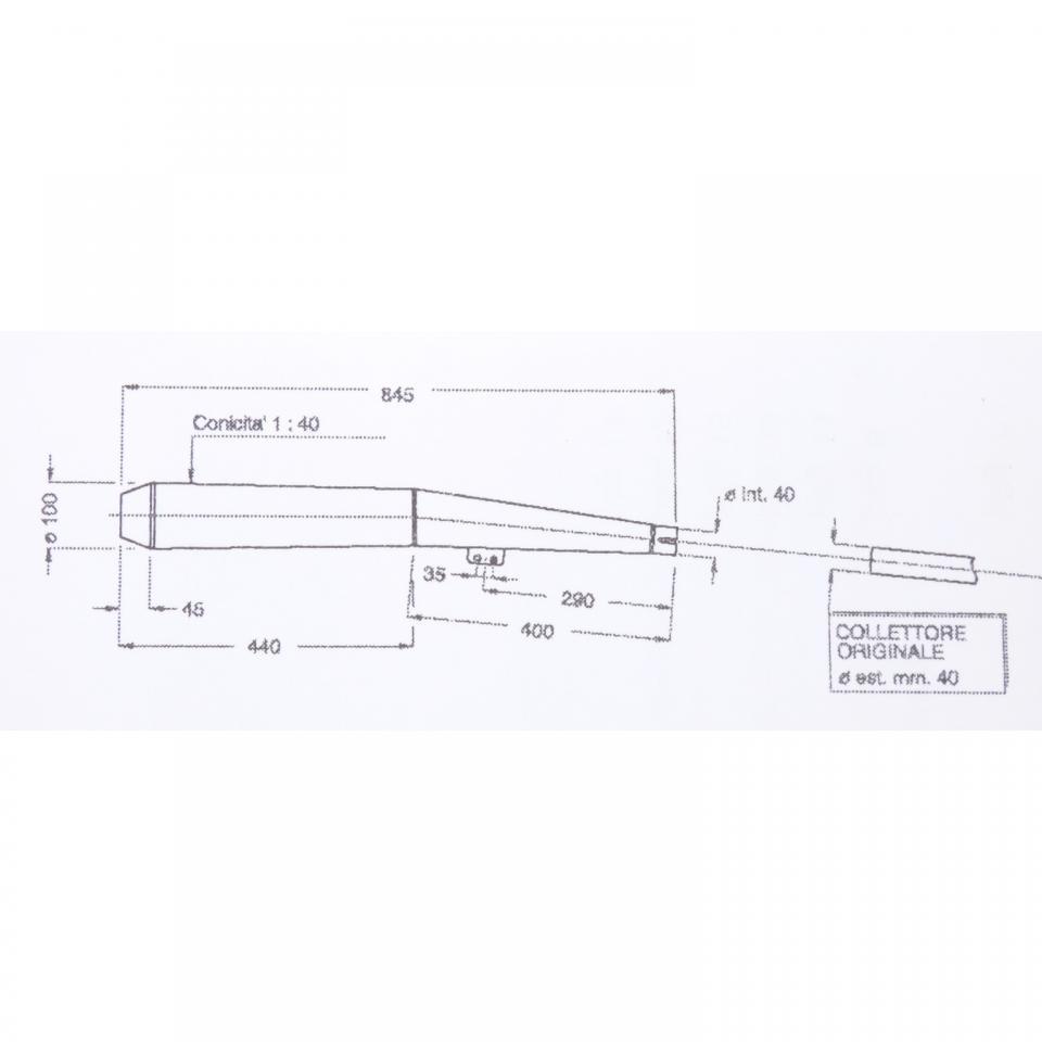 Silencieux d échappement SITO pour Moto BMW 1000 R 100 1215 / chromé Neuf
