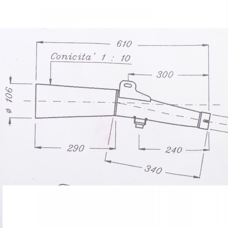 Silencieux d échappement SITO pour Moto Honda 500 VFF 1278 Neuf en destockage