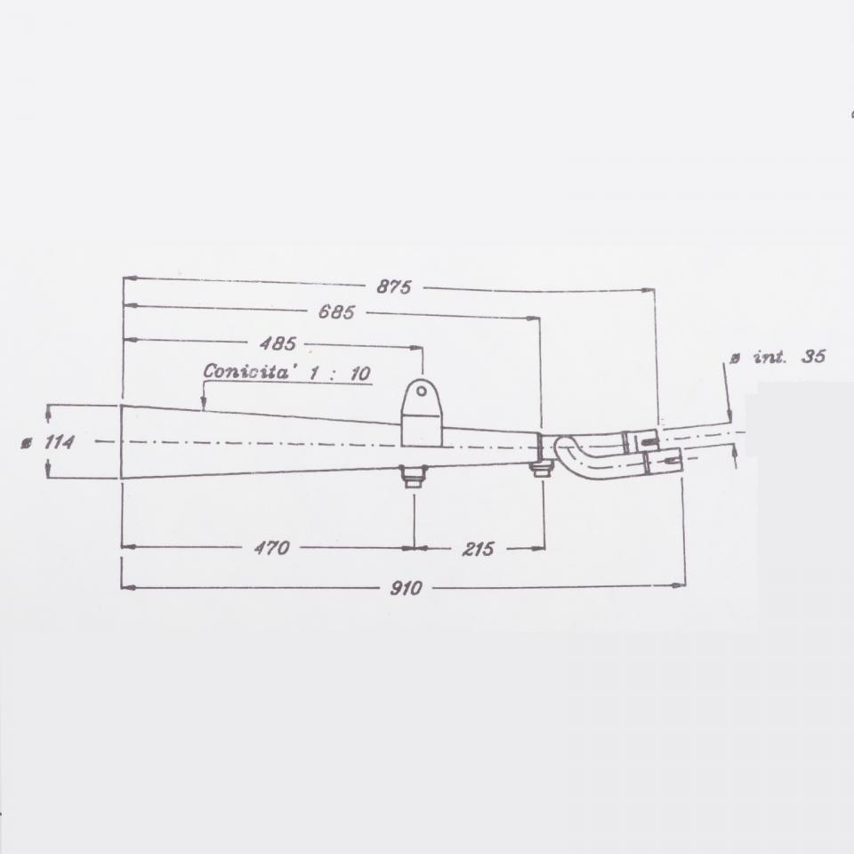 Silencieux d échappement SITO pour Moto Honda 750 Four 1273 Neuf