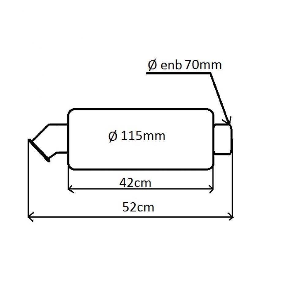 Silencieux d échappement en iniox marque Lazer pour moto 31.5095 Neuf en destockage