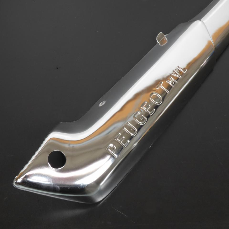 Paire de cache latéraux chromé pour mobylette Peugeot 103 MVL marqué PEUGEOT MVL