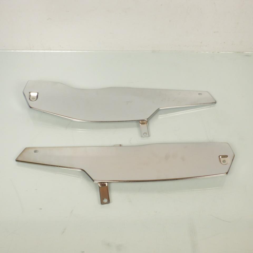 Paire de cache latéraux carter chromé pour mobylette MBK 51 cyclomoteur cyclo