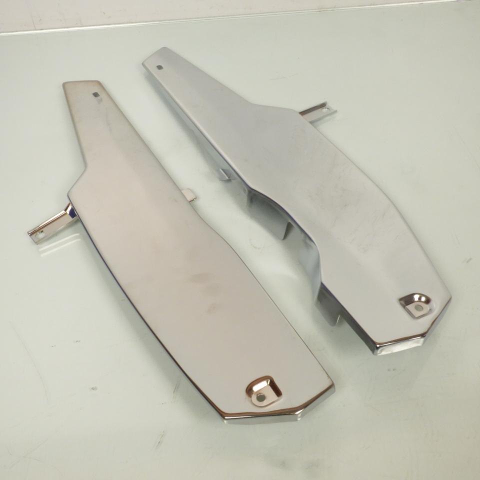 Paire de cache latéraux carter chromé pour mobylette MBK 51 cyclomoteur cyclo