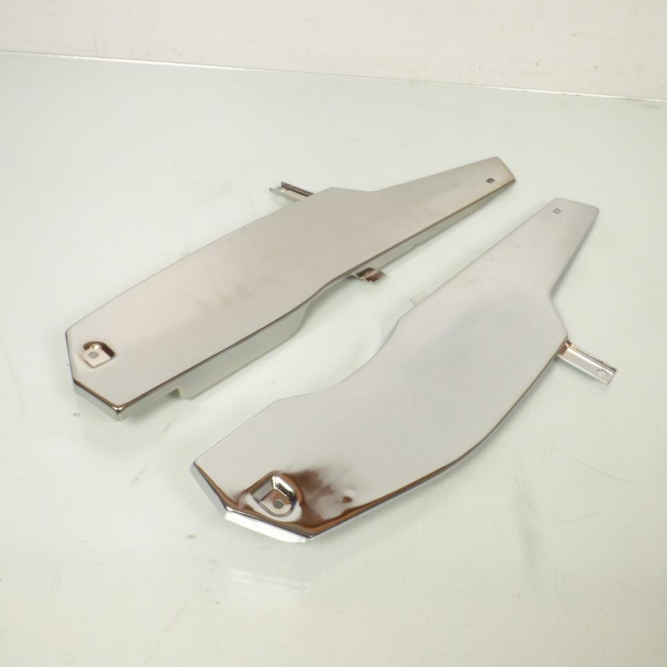 Paire de cache latéraux carter chromé pour mobylette MBK 51 cyclomoteur cyclo