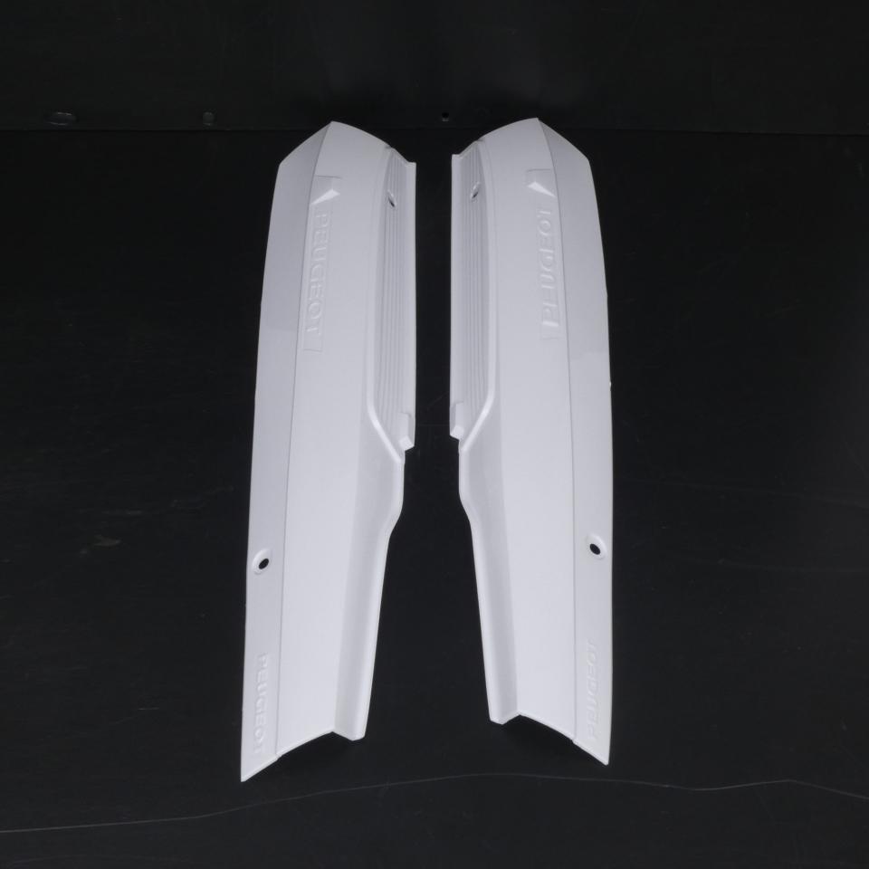 Paire de carter plastique caches latéraux blanc pour mobylette Peugeot 103 MVL Neuf