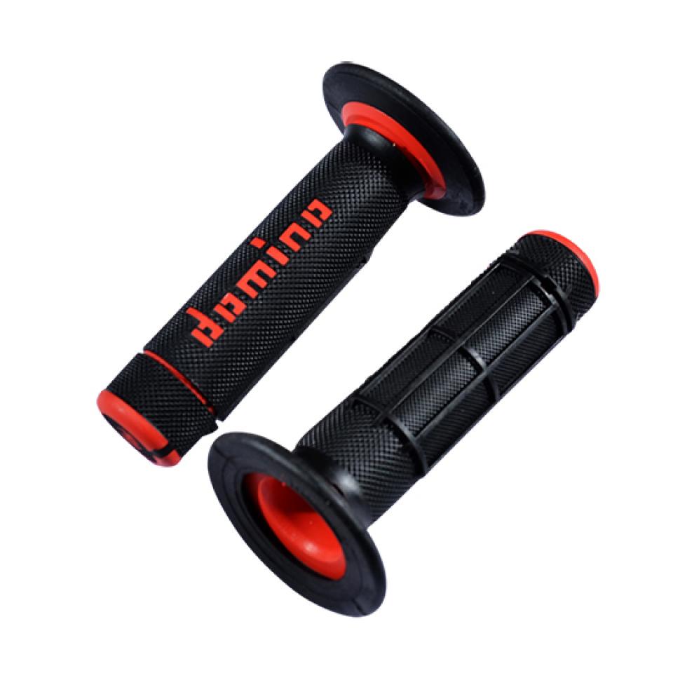 Poignée Domino A020 noir rouge pour moto enduro TT cross 50 à boîte Neuf